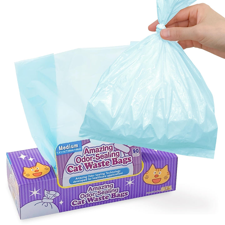 BOS Amazing Odor Sealing Bags in a dispenser box for easy access.