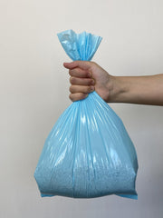 BOS bags feature easy knot sealing for sanitary disposal.
