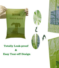 Botewo 9x13 inch leak-proof dog waste bags for secure containment.