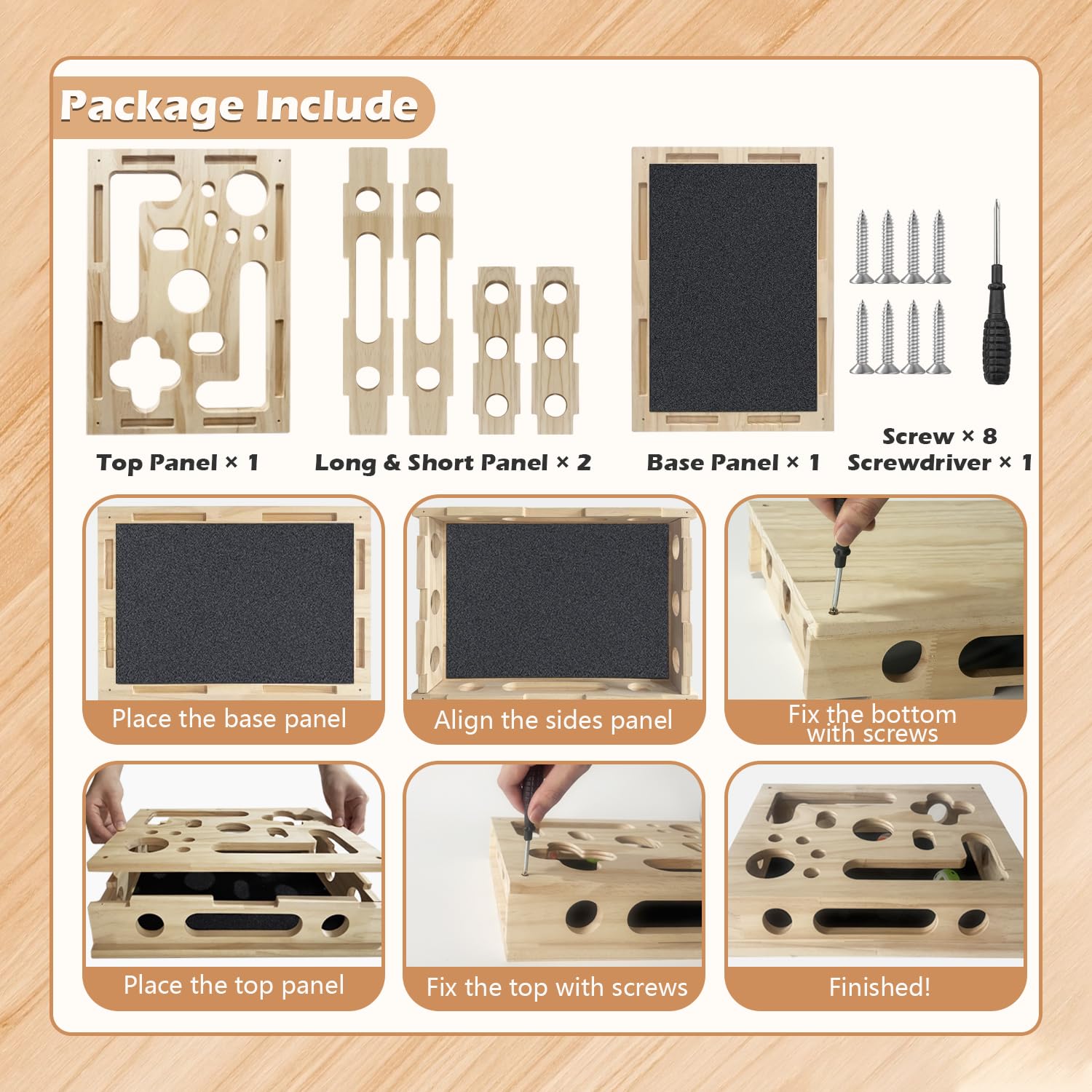 Botumiy Paw-safe hole design prevents paw entrapment during activity.