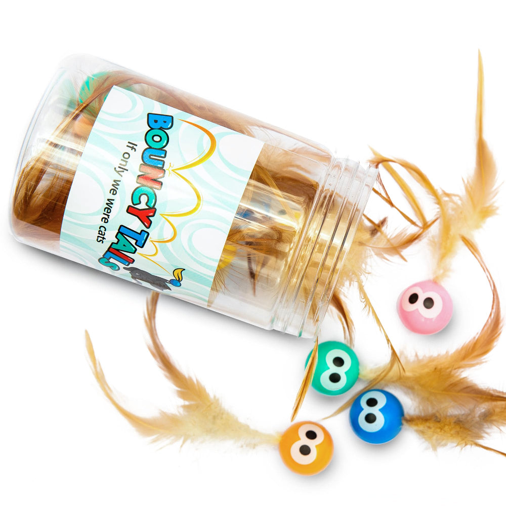 Bouncy Tails 15-pack offers backup toys for ongoing play sessions.