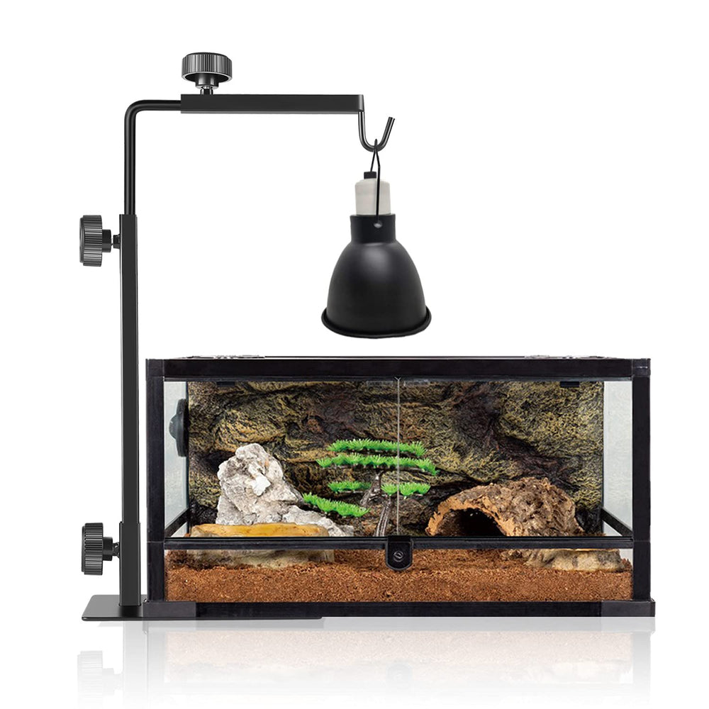BOURDSERK reptile lamp stand base installation easy to secure and stabilize.