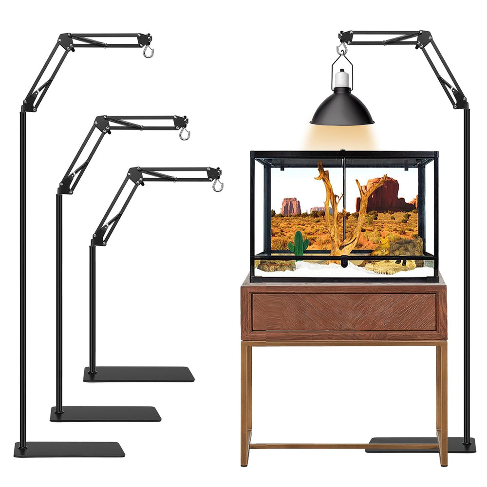 BOURDSERK reptile lamp stand for oversized terrarium setup with stable heat