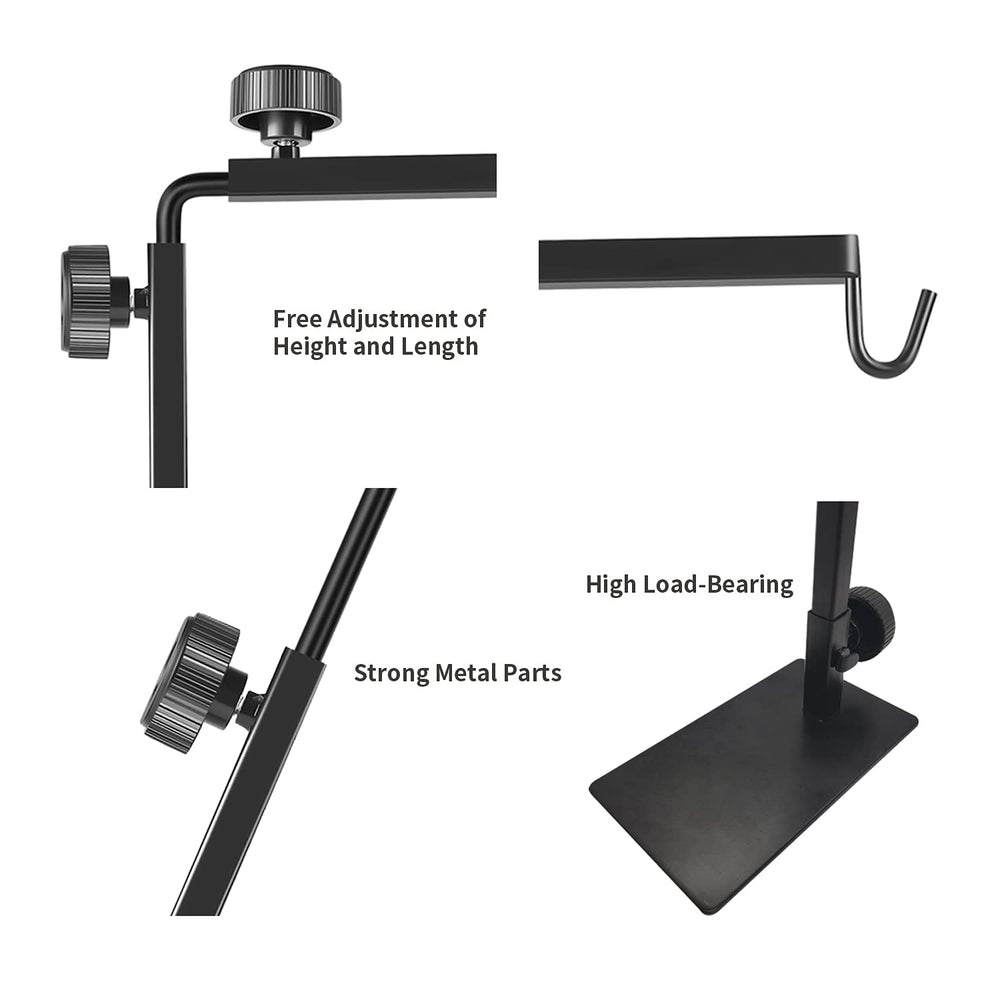 BOURDSERK reptile lamp stand terrarium setup ideal for bearded dragons and turtles.