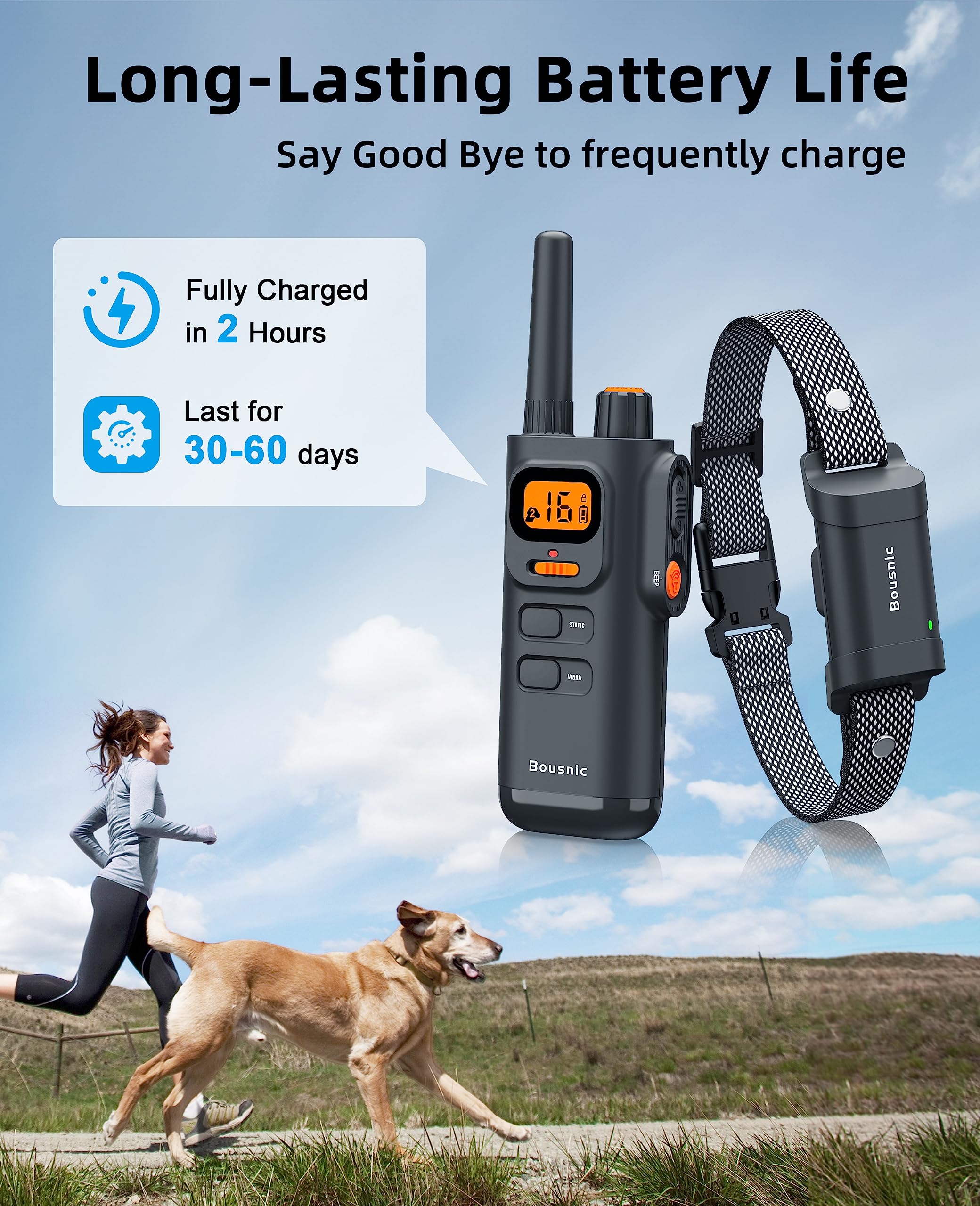 BOUSNIC IPX7 waterproof receiver resists rain and splashes