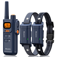 BOUSNIC dog-training-collar remote controls outdoor commands with long-range signal.
