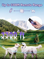 BOUSNIC waterproof dog collar receiver built for rain, splashes, and swimming.