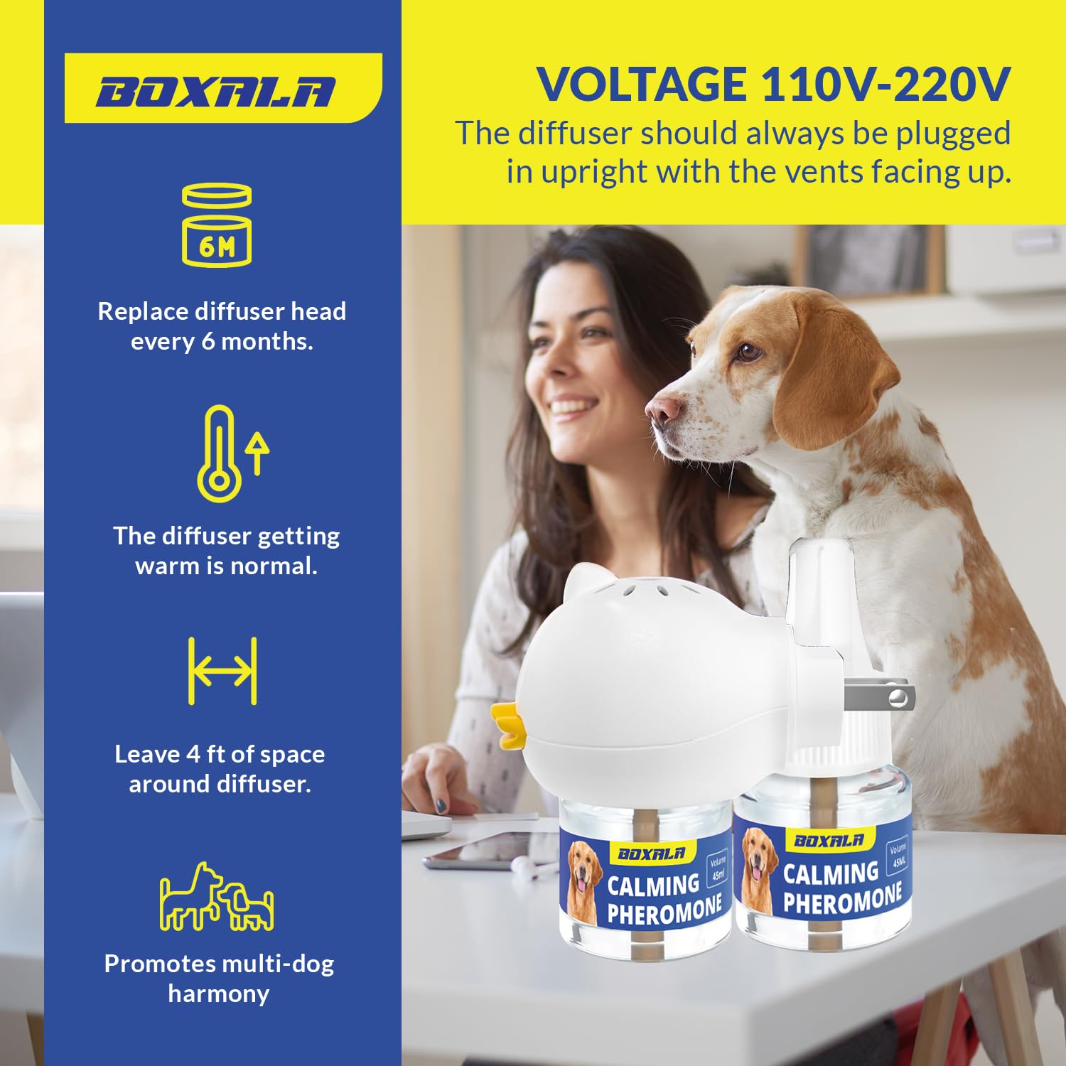 Boxala diffuser in home setup showing safe placement