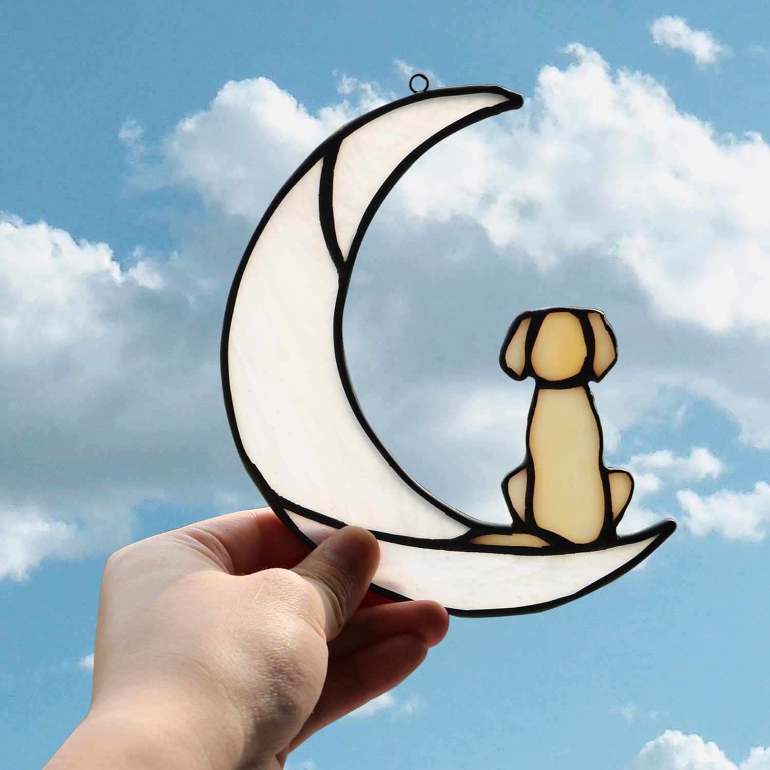 BOXCASA dog memorial gift window hanging for pet lovers and friends