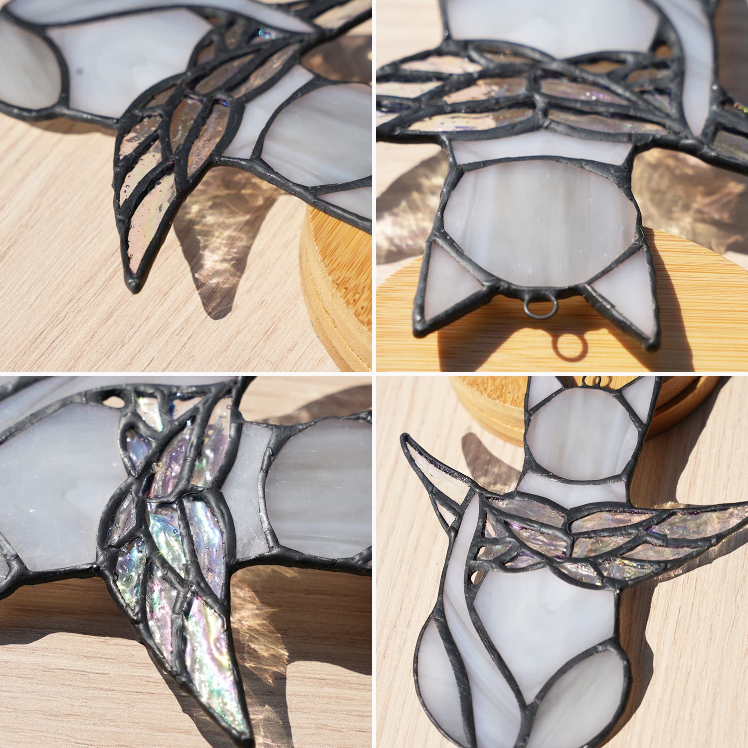 BOXCASA Stained Glass Cat Ornament creates a comforting memorial in homes.