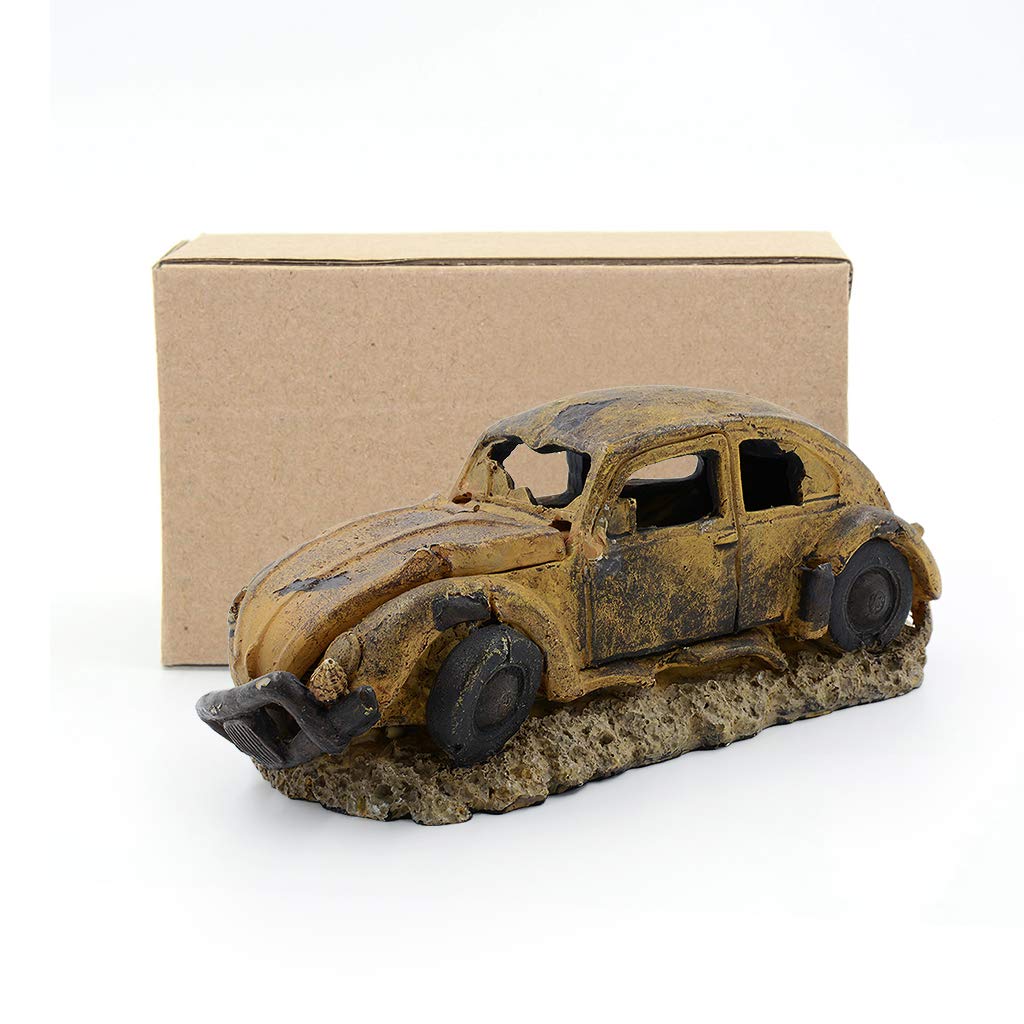 Boxtech aquarium car wreck scene enhancing tank realism and color