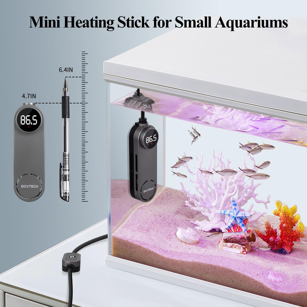 Boxtech turtle-tank vertical installation promotes safe placement and warm water.