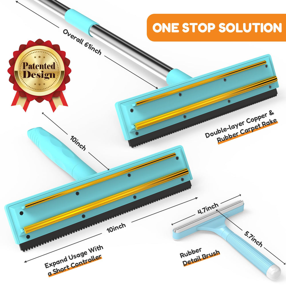 BoxZone dual-metal edge boosts efficiency on rugs and carpets.