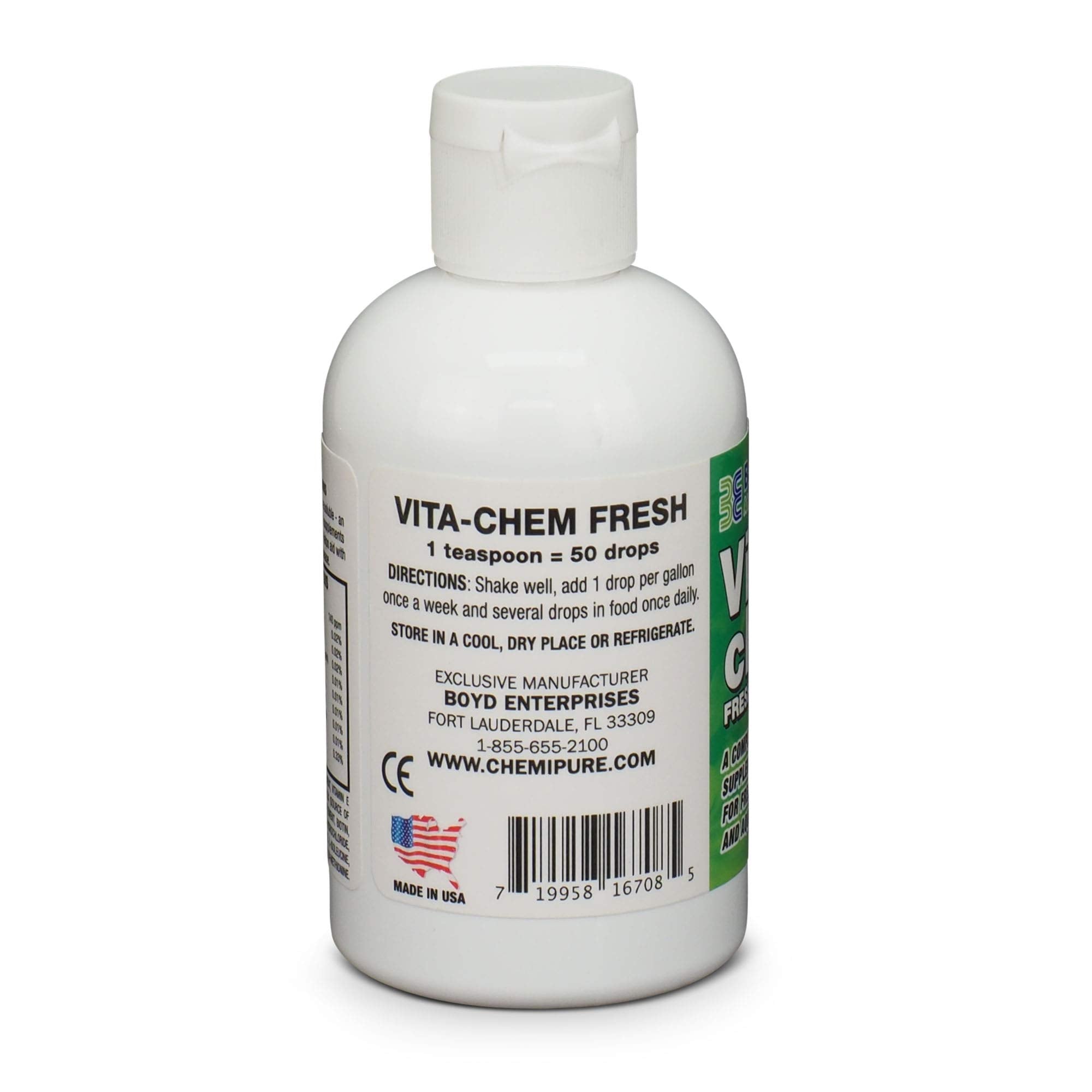 Boyd Enterprises Vitachem drops in food supplement aquarium vitamins