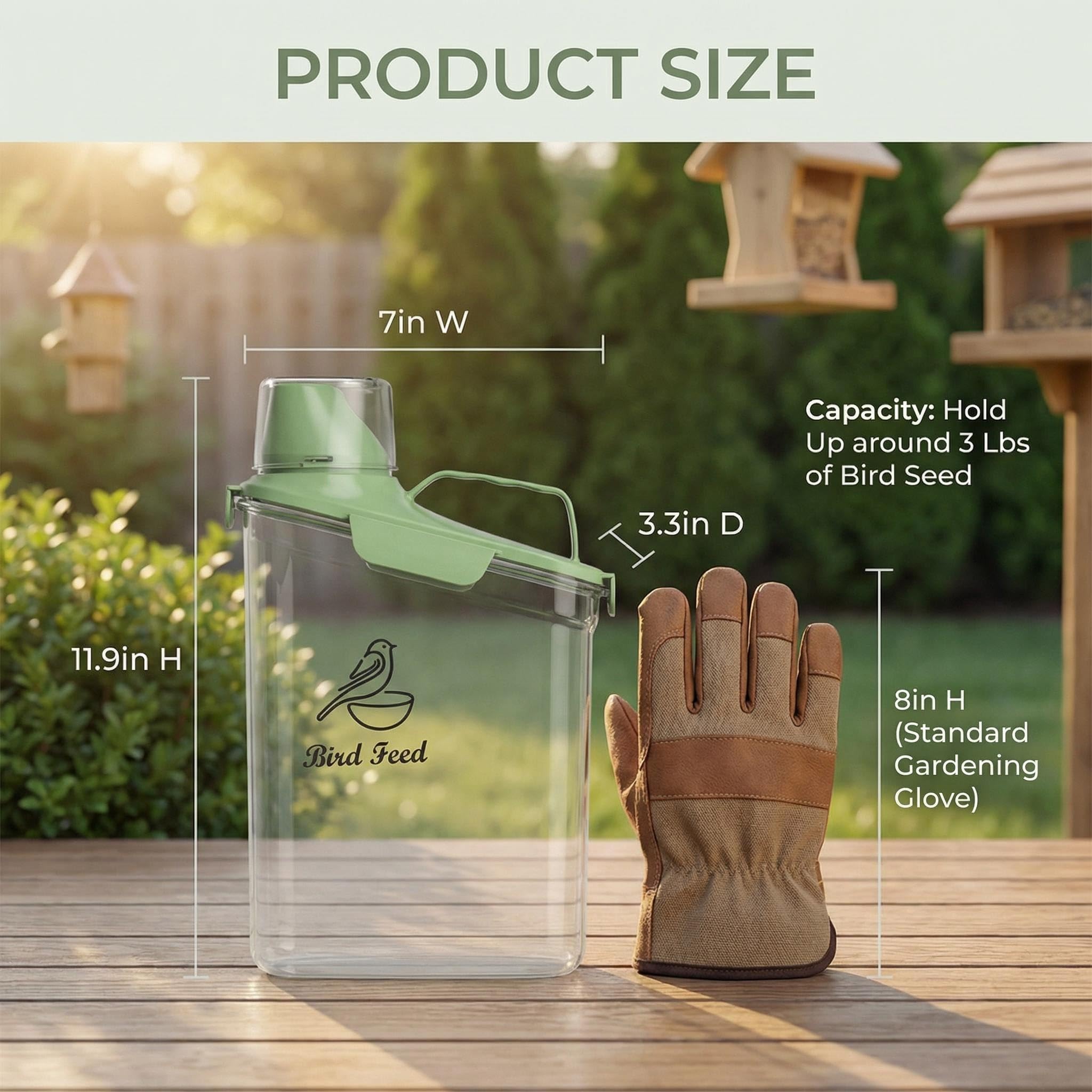 Brabtod portable handle simplifies carrying to the yard.