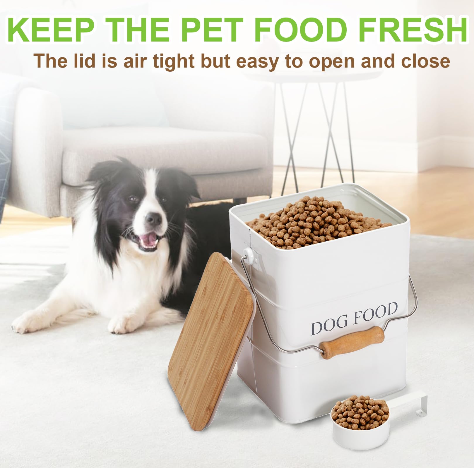 Brabtod scoop included for convenient serving of treats
