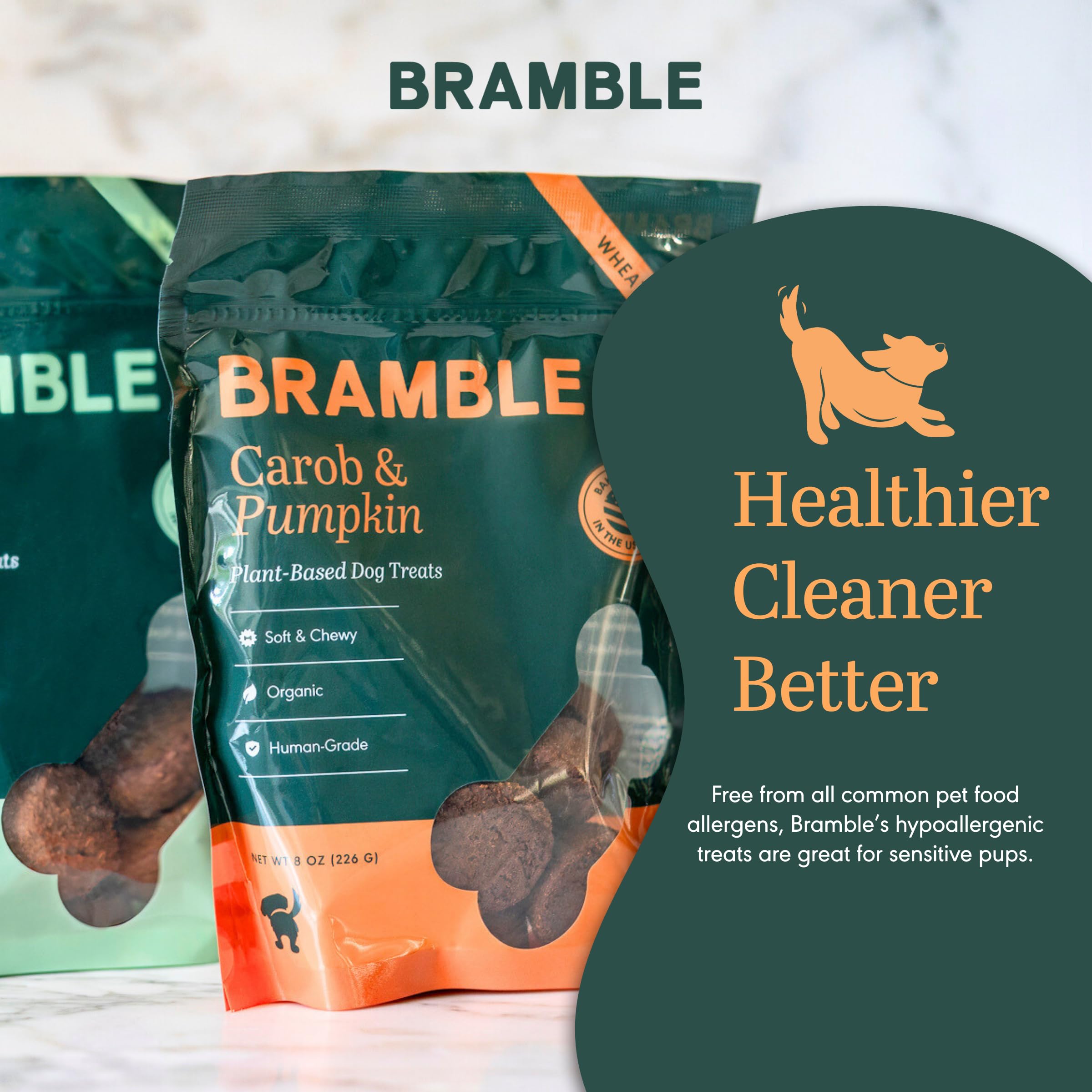 BRAMBLE treats arrive in resealable packaging to help maintain flavor.