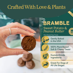 BRAMBLE wheat-free plant-based recipe for everyday dog treats.