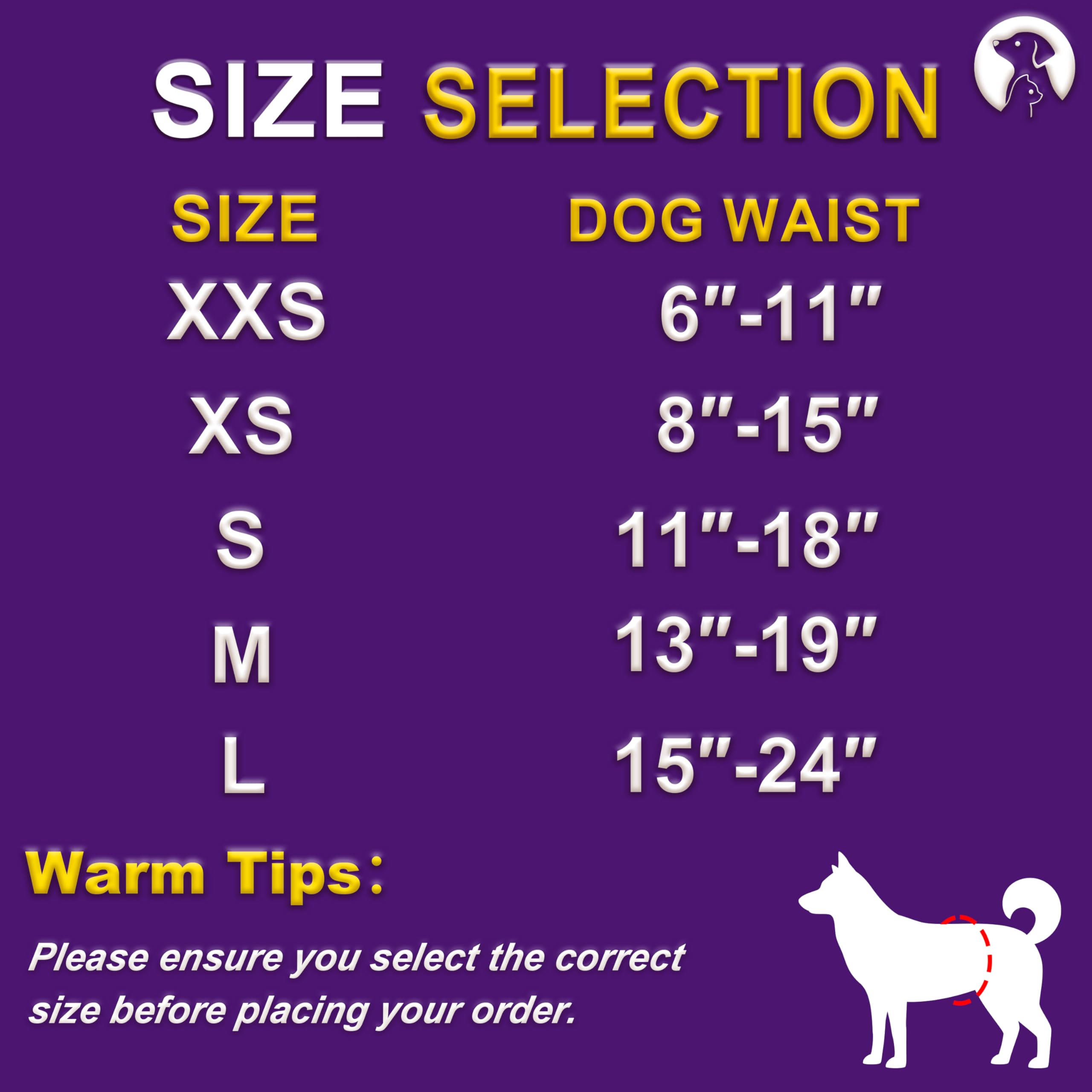 BrandonSuper Dog Diapers 360 wrap design for full coverage and leak protection.