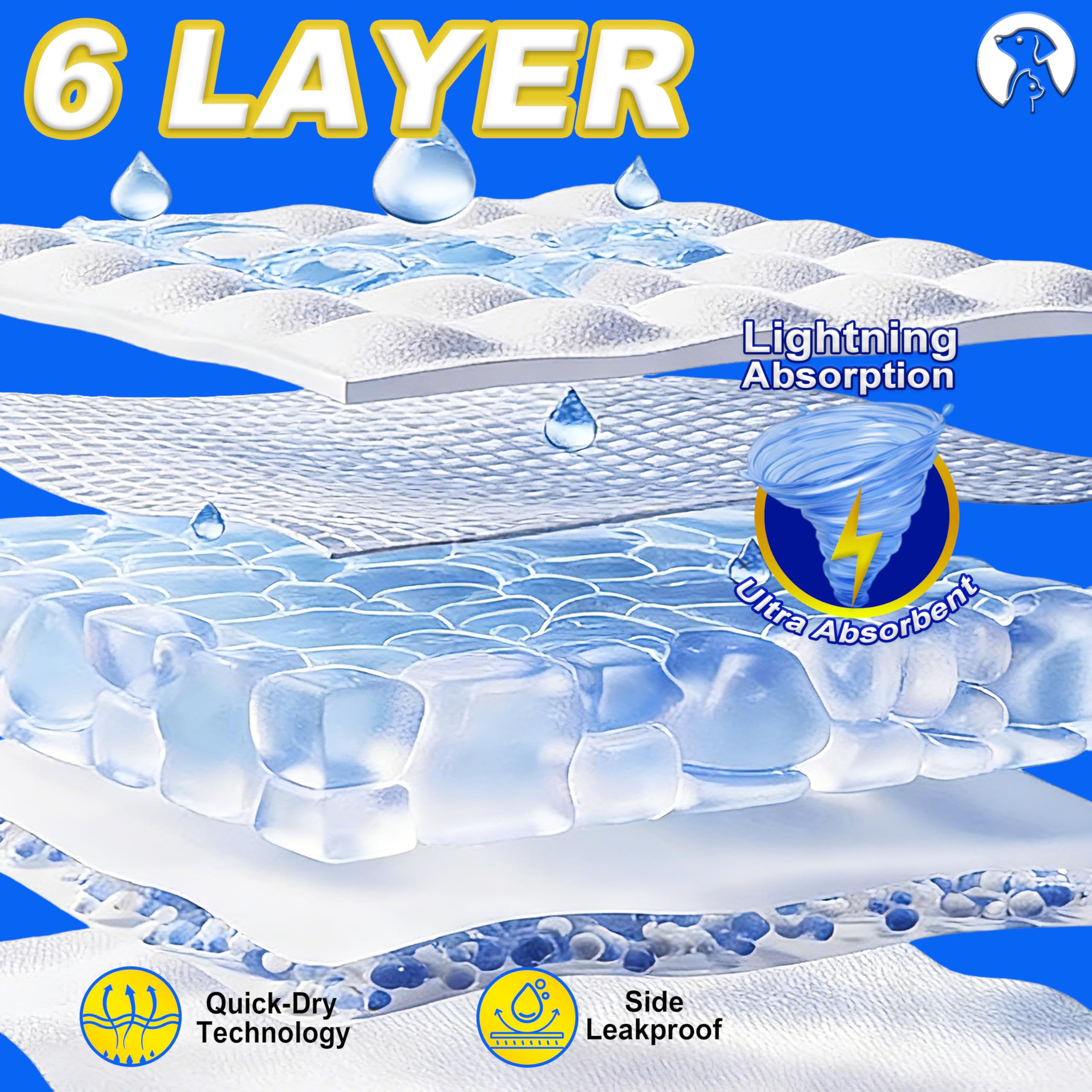 Brandonsuper dog diapers outer breathable layer highlighting dry feel during wear.