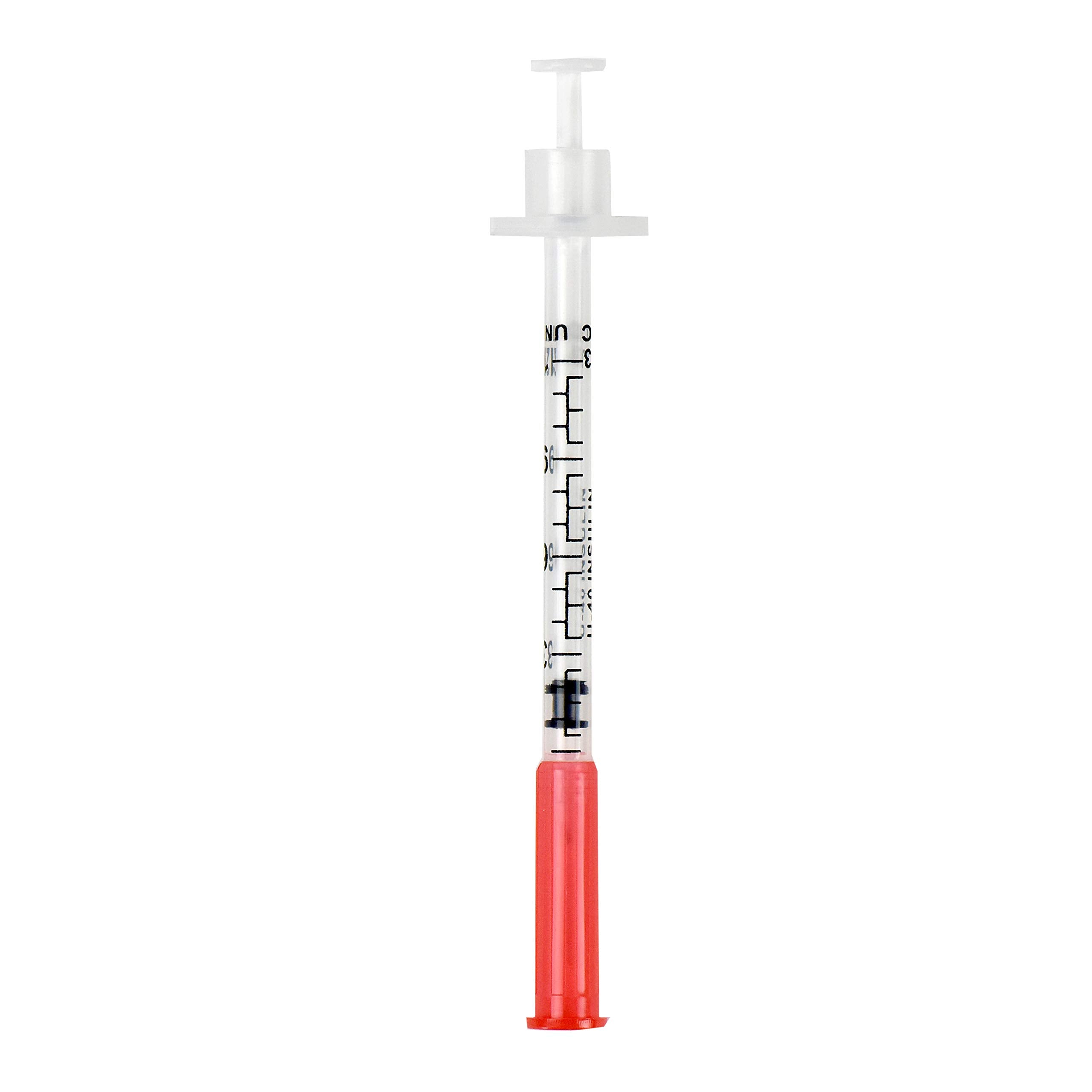 Brandzig U-40 syringes with clear graduation scale for precise dosage visualization.