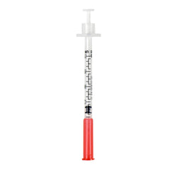 Brandzig U-40 syringes with clear graduation scale for precise dosage visualization.