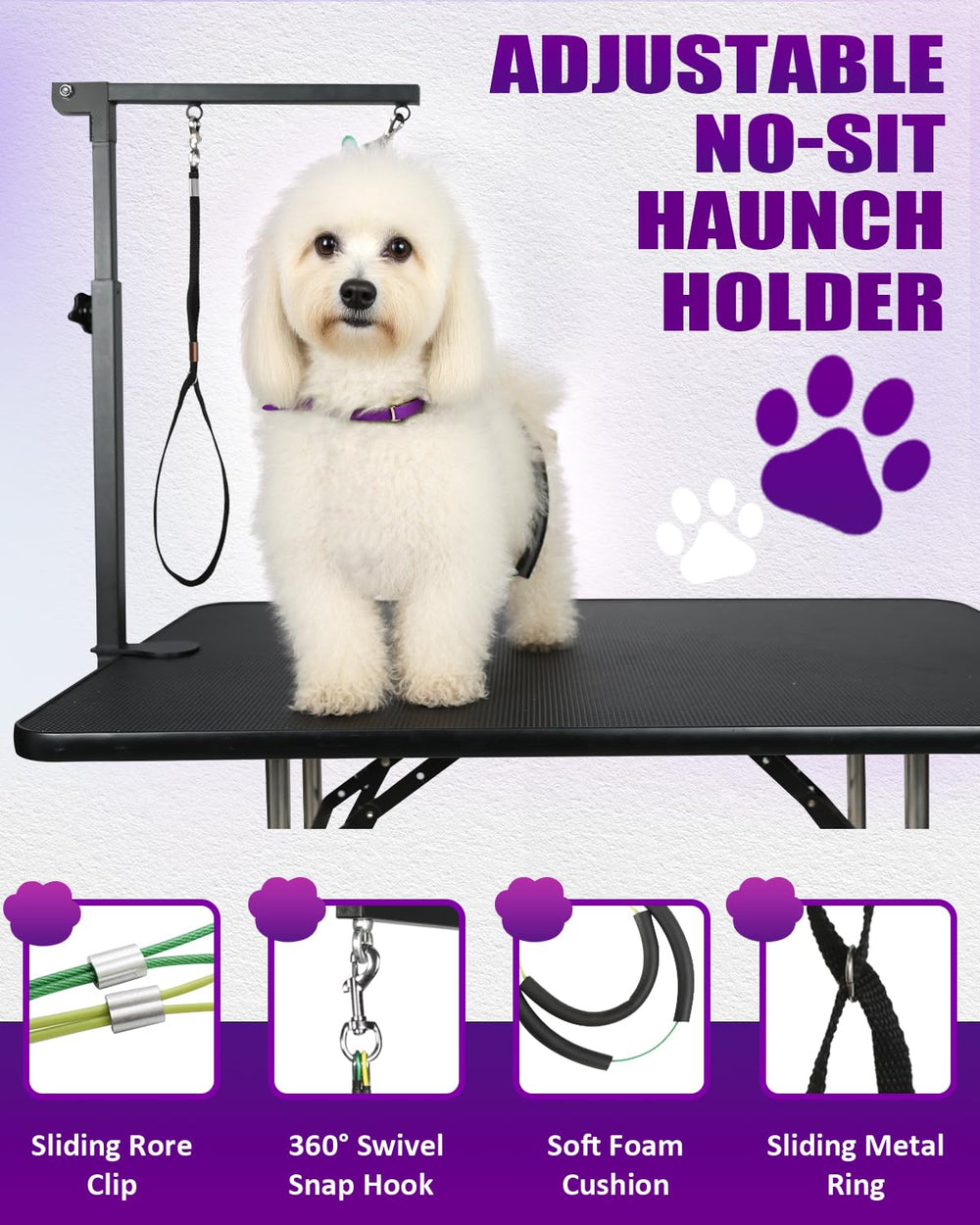 Breeze Touch foldable-design arm stores compactly for small spaces at home