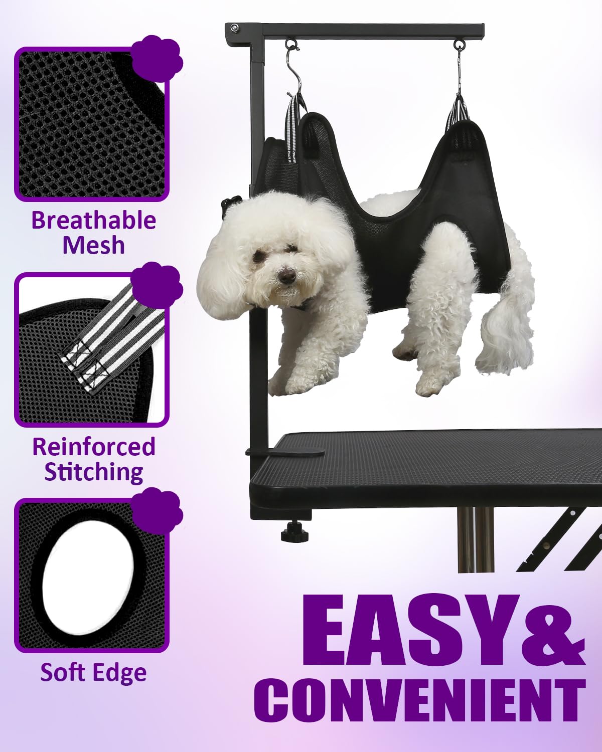 Breeze Touch loop-noose restraint keeps dogs safe and steady