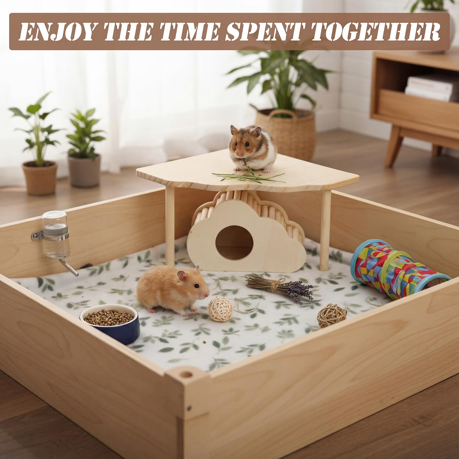 BreezeHug components fit most hamster cages with secure, simple assembly.