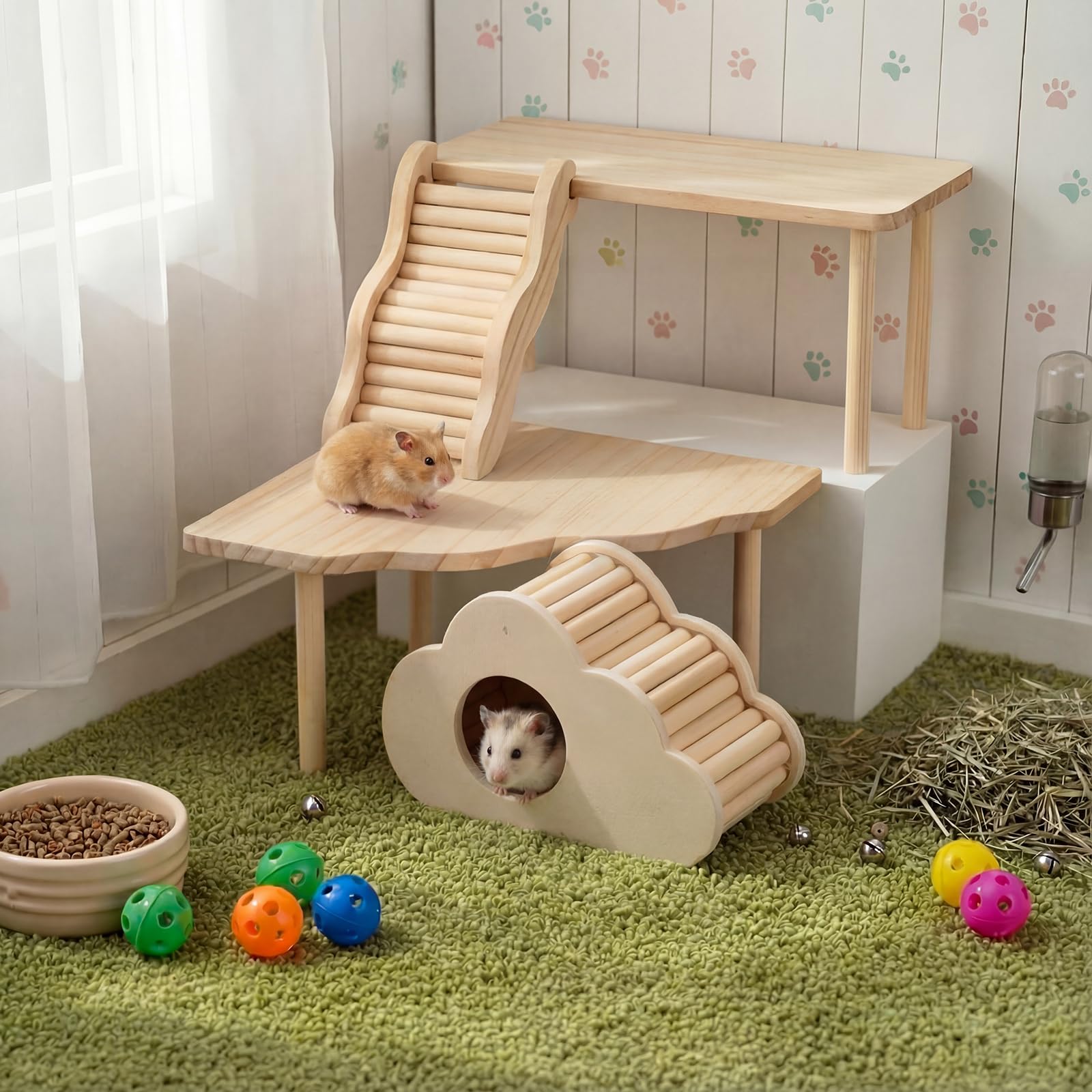 BreezeHug hamster hideout provides cozy retreat and security during play.