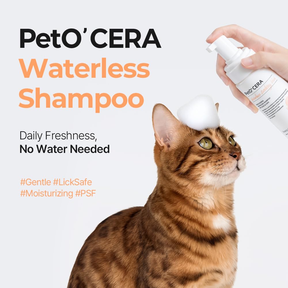 Breezytail PetO’Cera lick-safe application enables safe between-bath grooming