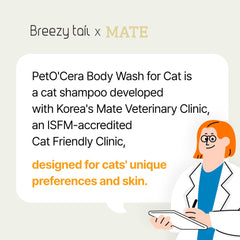 Breezytail PetO’Cera kitten bath scene demonstrates tear-free bathing.