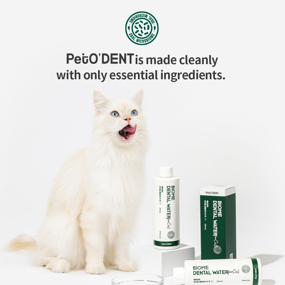 Breezytail PetO’Dent tartar and gum support concept for cats.