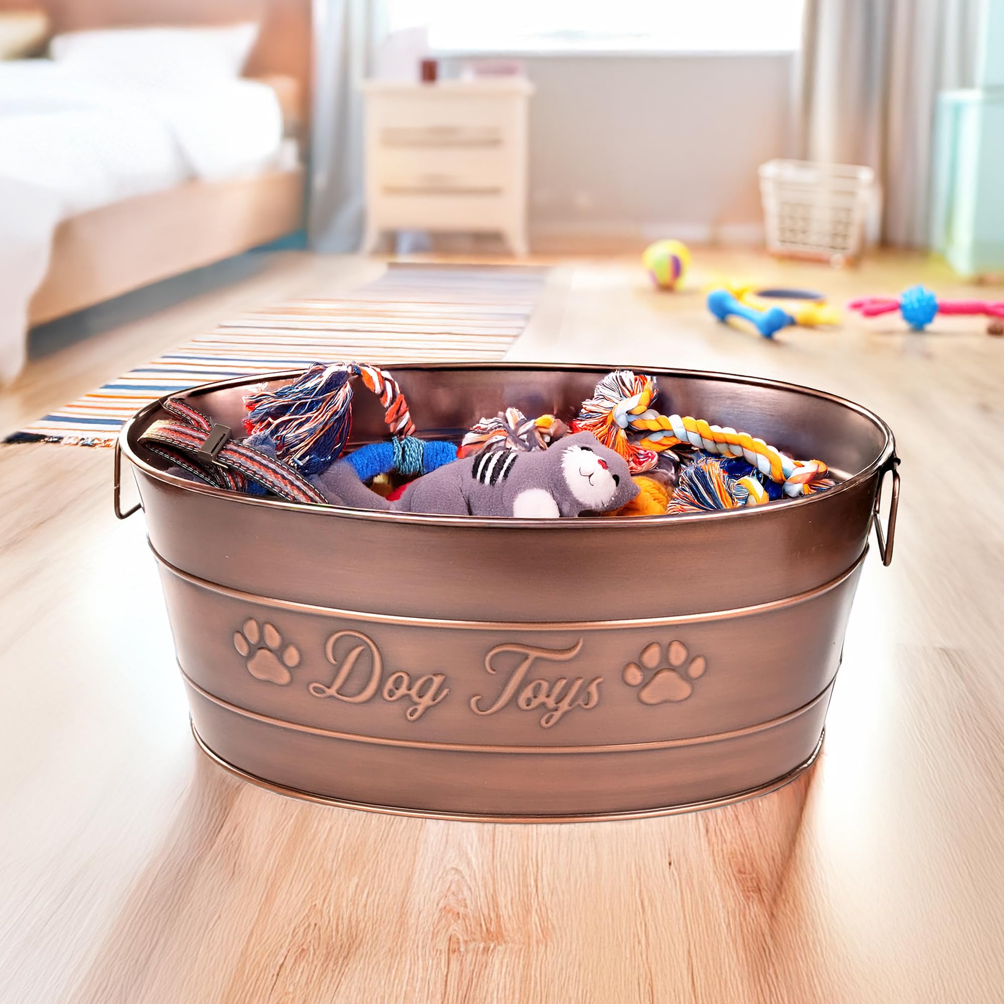 BREKX 25-quart capacity ideal for toy and blanket storage.