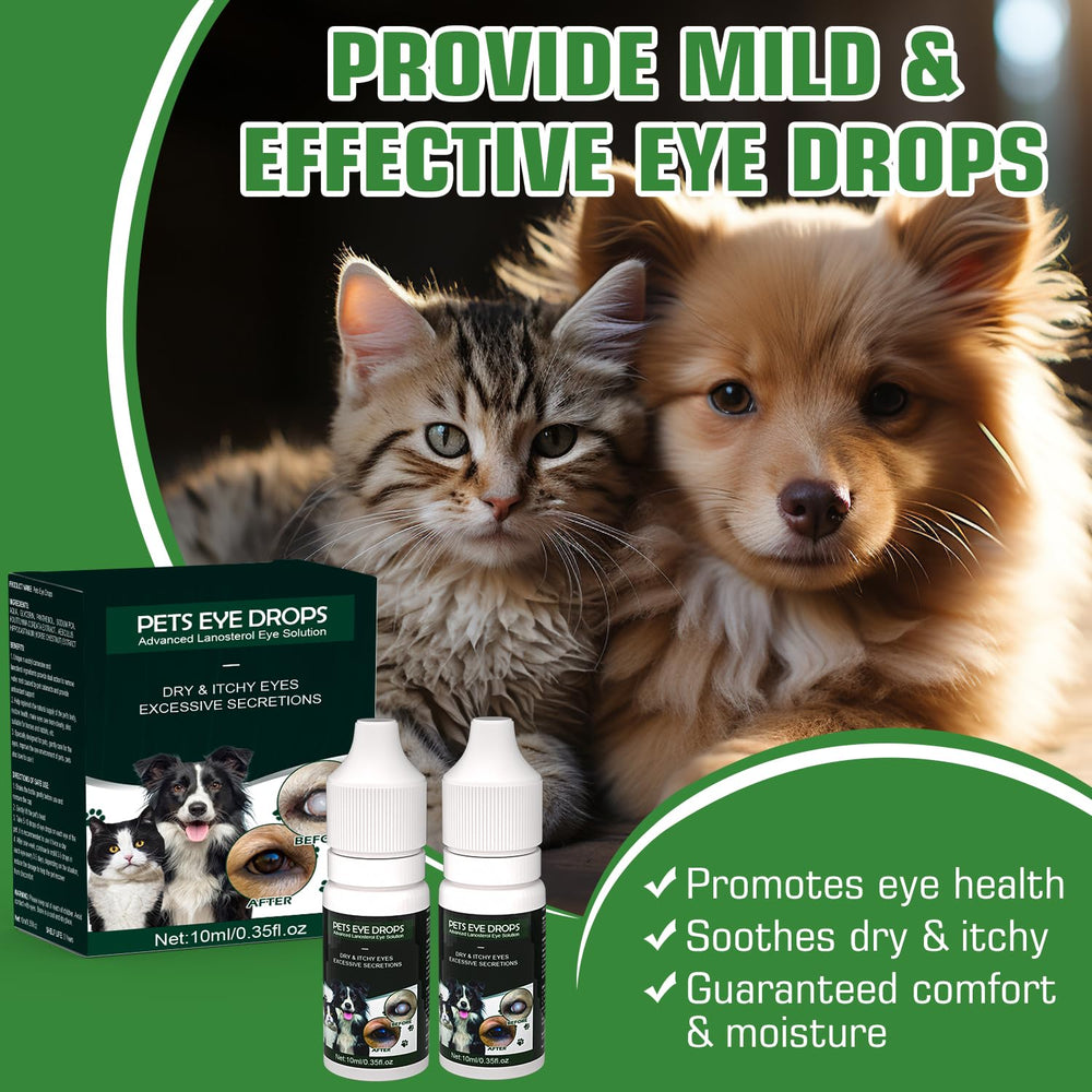 Brennenstuhl Cataract Drops packaging front invites pet owners to natural eye care.