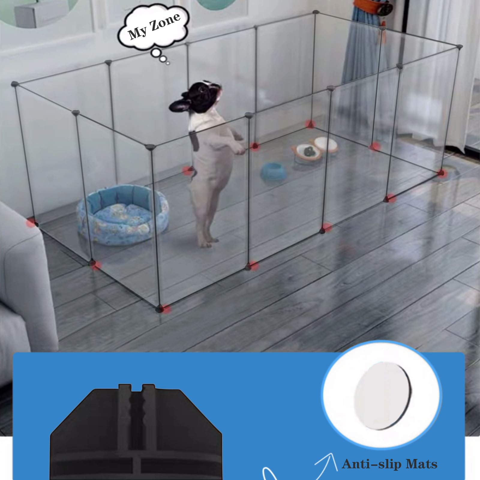 BRIAN & DANY anti-slip mats protect floors during pet activity