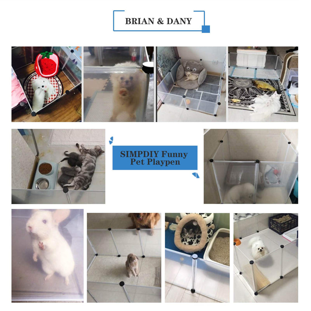 BRIAN & DANY multipurpose pet fence setup adapts to space
