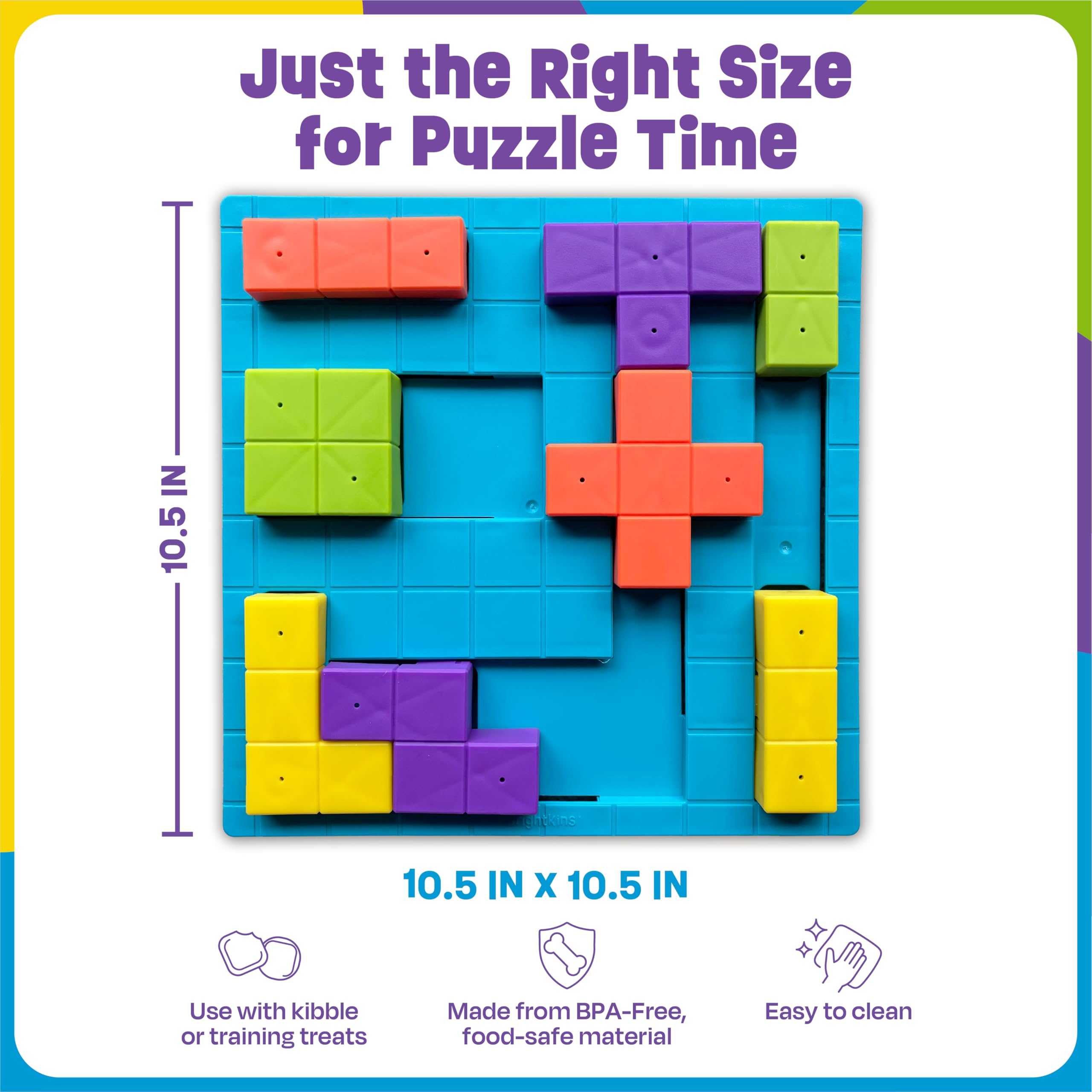 Brightkins Brain Teaser Puzzle BPA-free, easy-clean materials ensure durable use.
