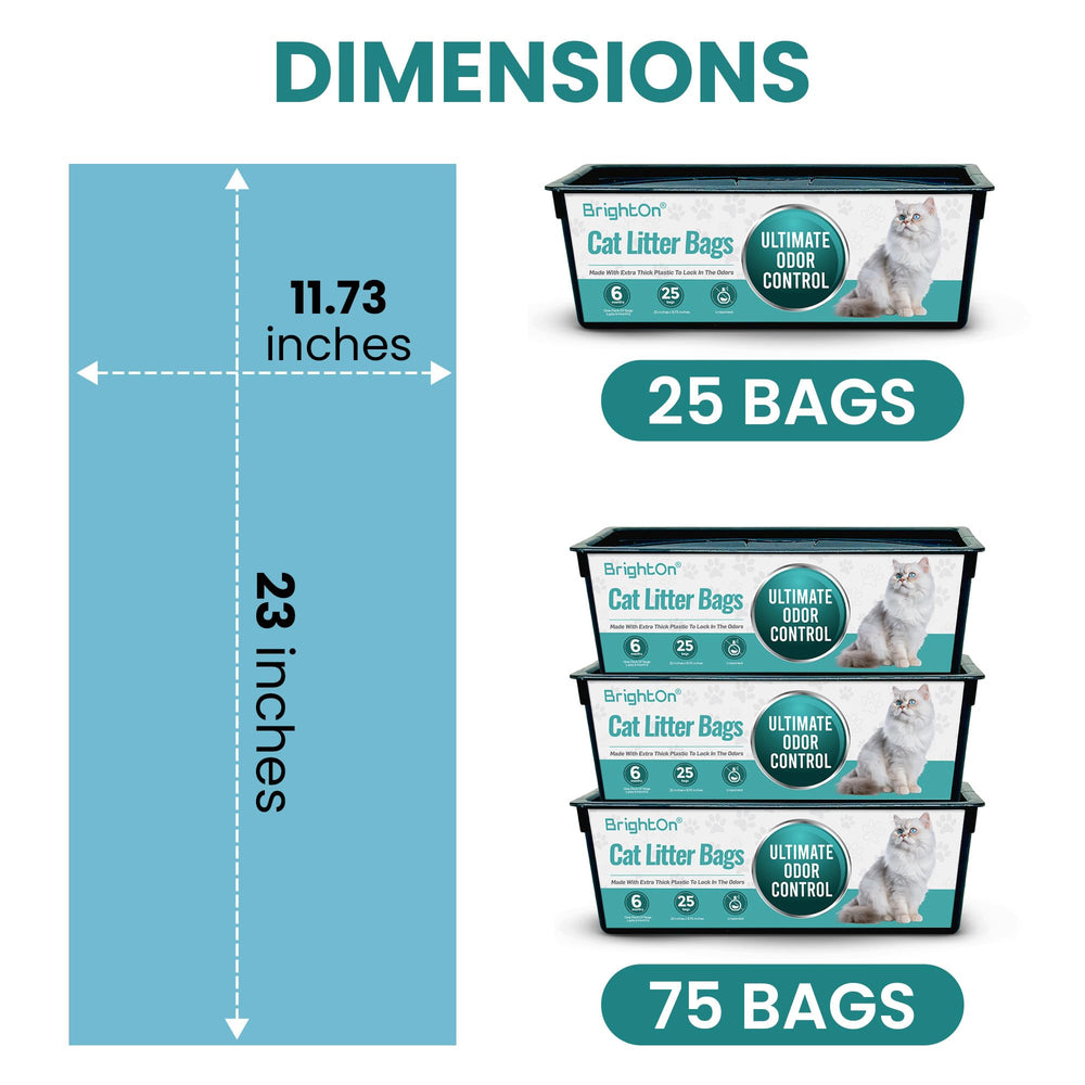 BrightOn unscented bags help maintain fresh litter without added fragrances