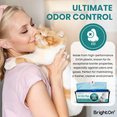 BrightOn unscented litter bag roll maintains a neutral aroma.