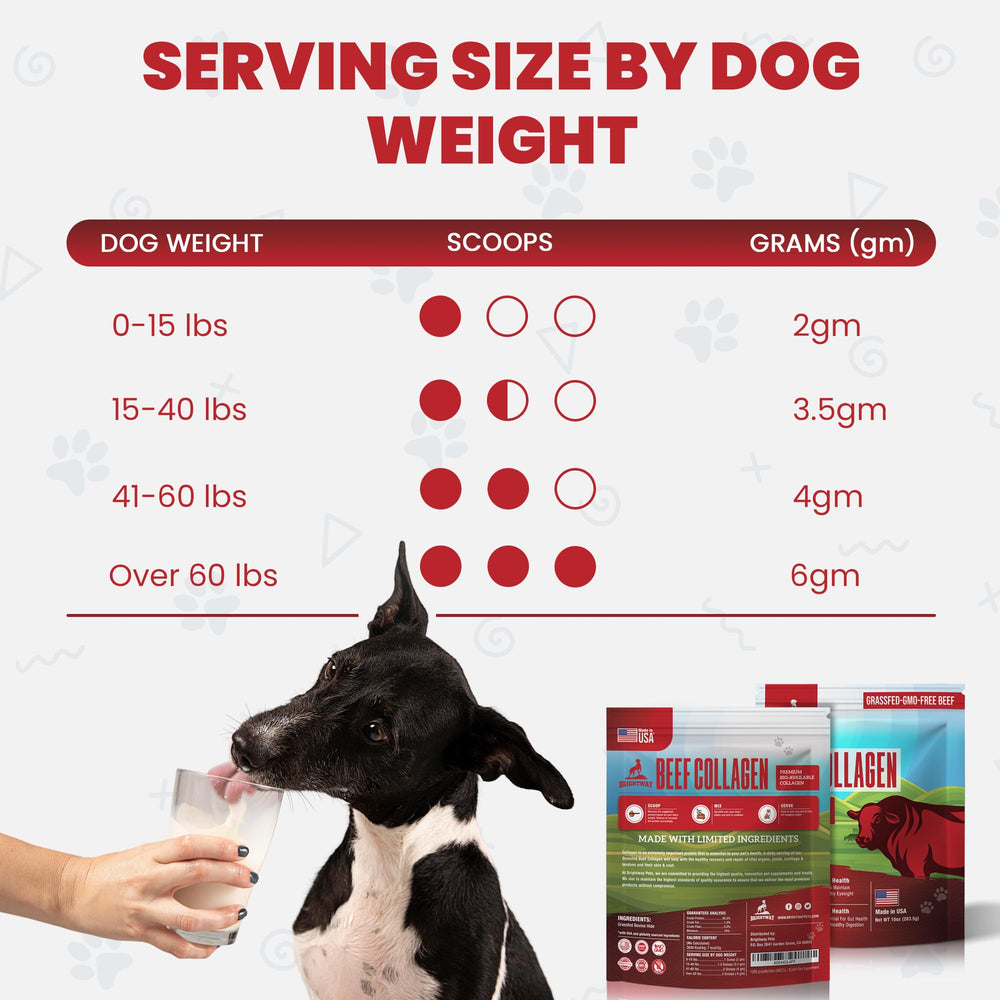 Brightway Pets Grass-Fed Collagen for Dogs bag with 114 servings