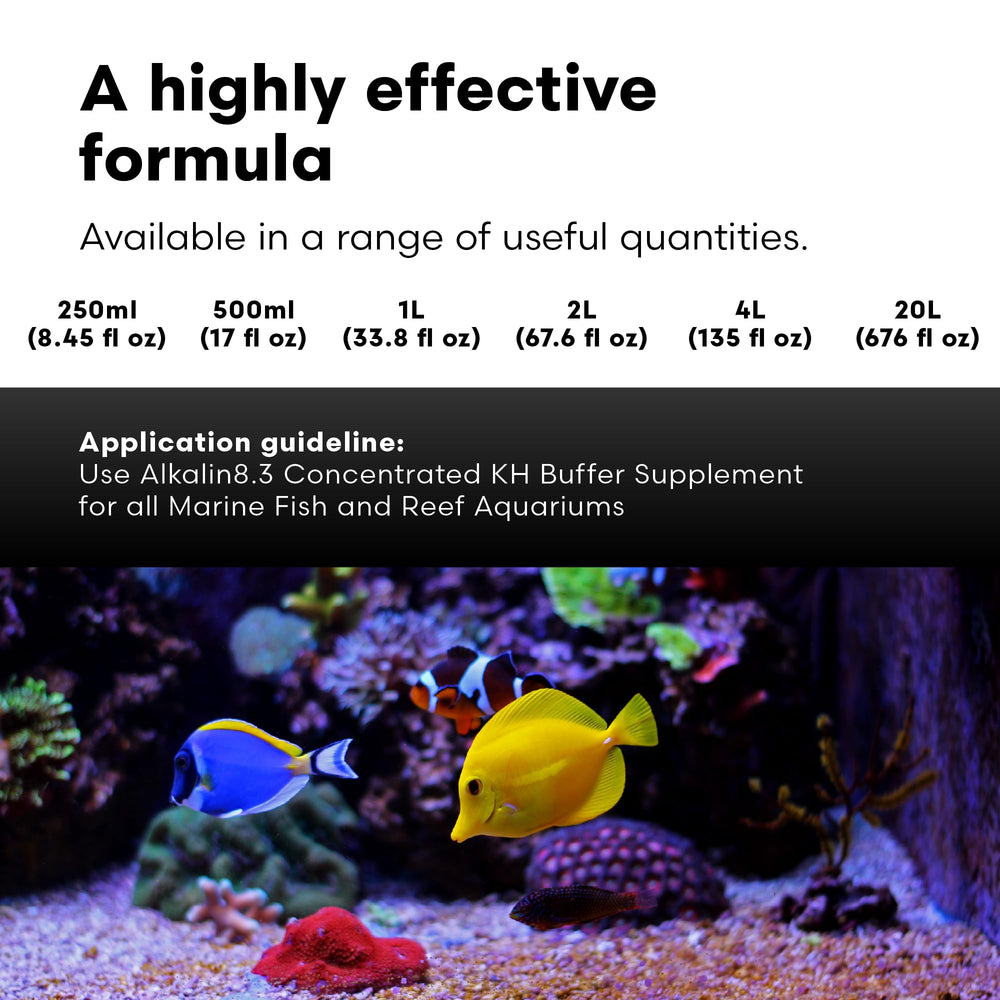 500ml bottle on shelf for reef hobbyists seeking reliable buffering