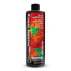 Brightwell Aquatics Coral Inertia NRG+ dosing scene demonstrates precise coral feeding benefits.