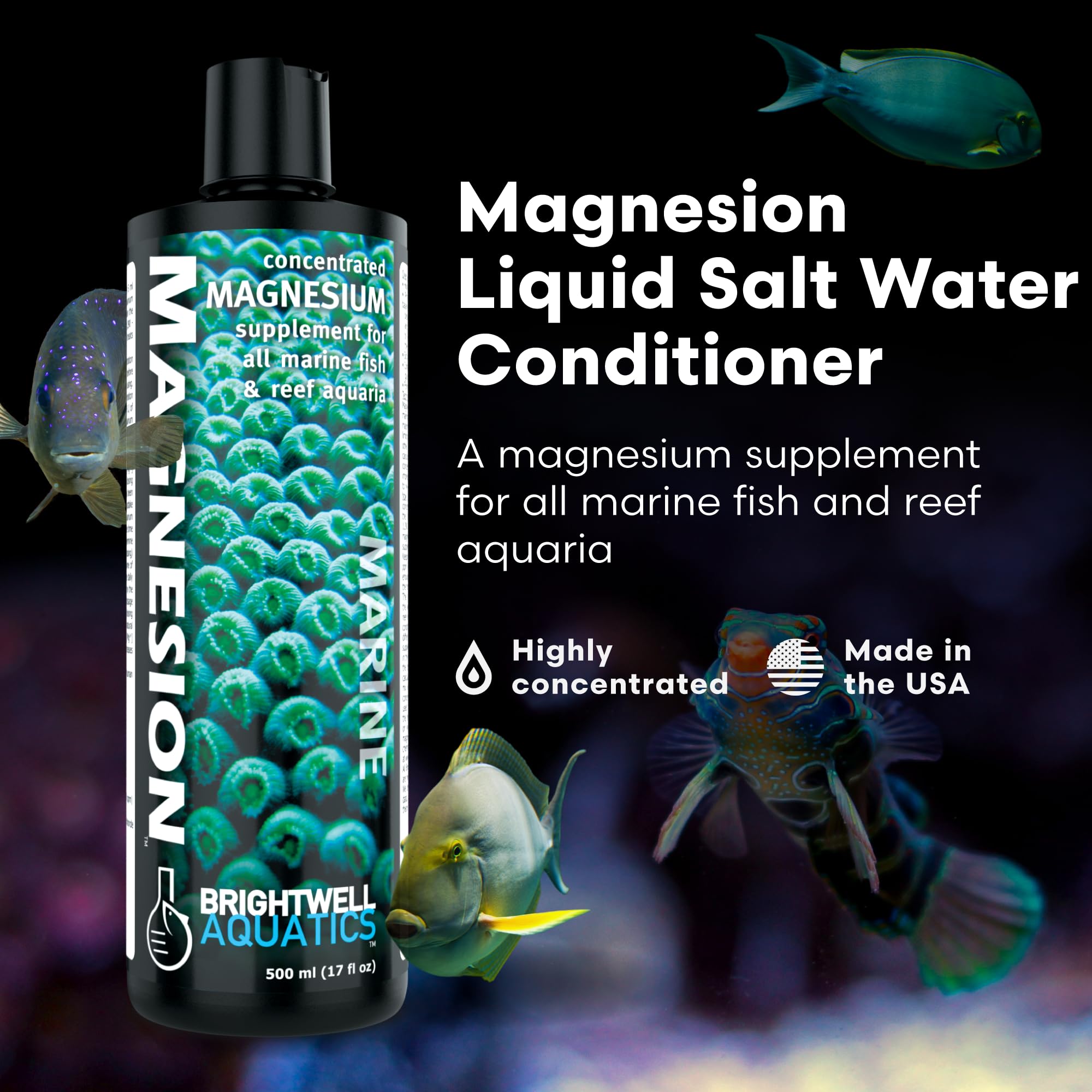 Magnesion bottle with nozzle for precise magnesium dosing in reefs