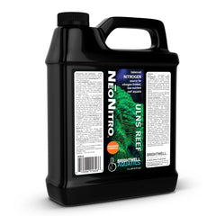 Brightwell NeoNitro nitrogen-supplement-bottle for reef tanks improves nutrient balance.