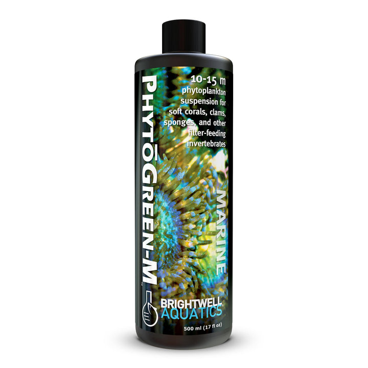 Brightwell PhytōGreen-M bottle for reef coral feeding and vitality.