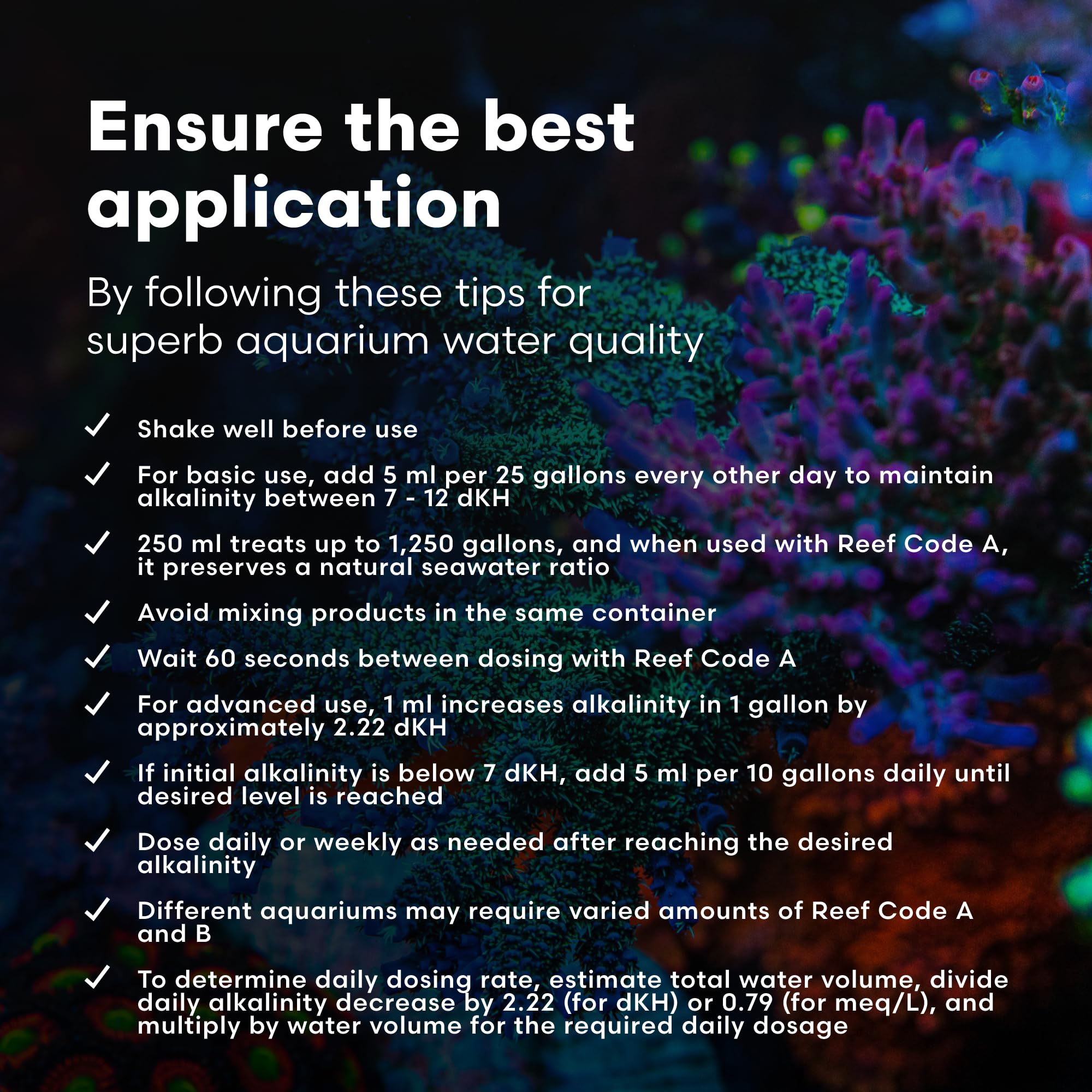 Packaging of Brightwell Aquatics Reef Code B emphasizing American-made quality