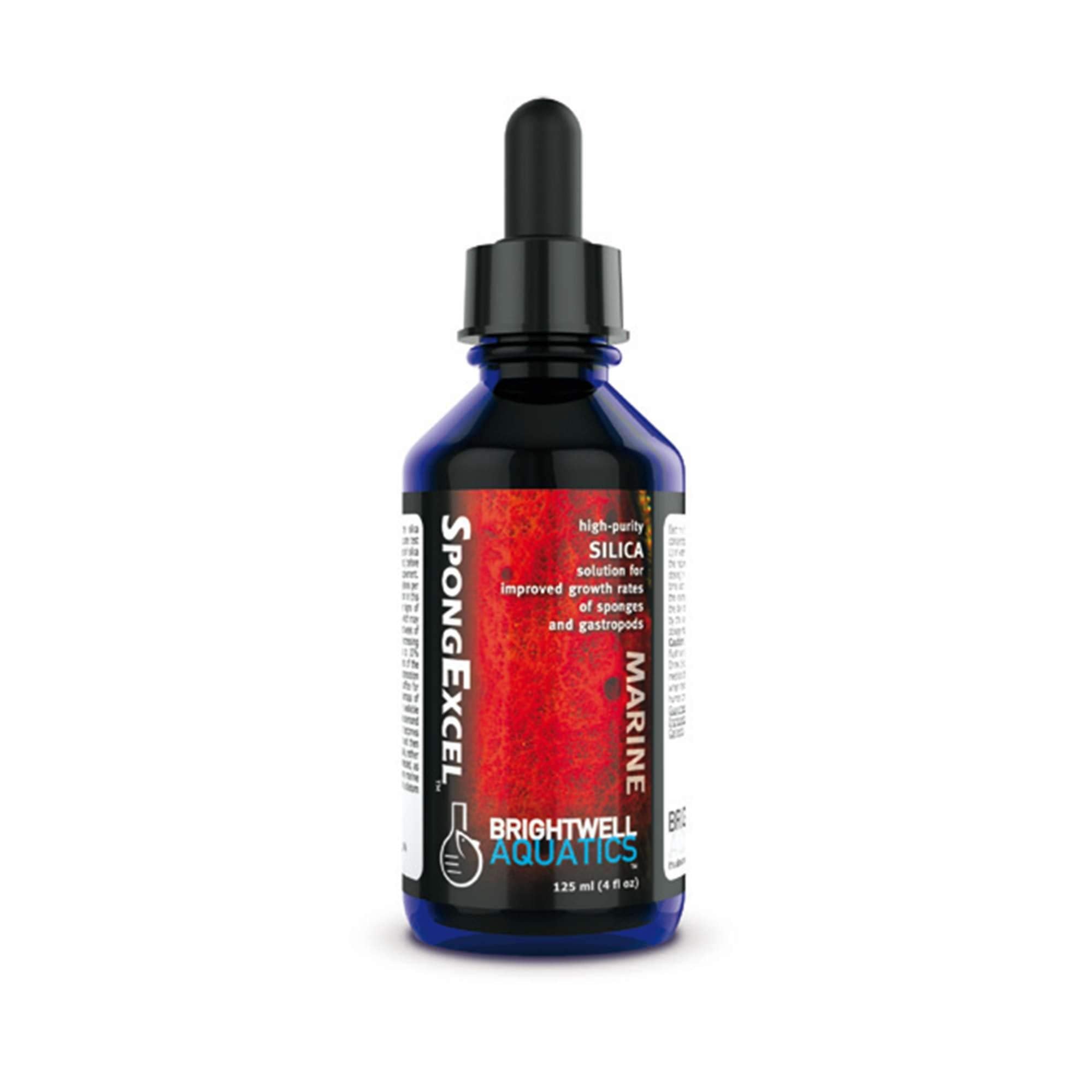 Brightwell SpongExcel bottle pour shows silica dosing for sponge support