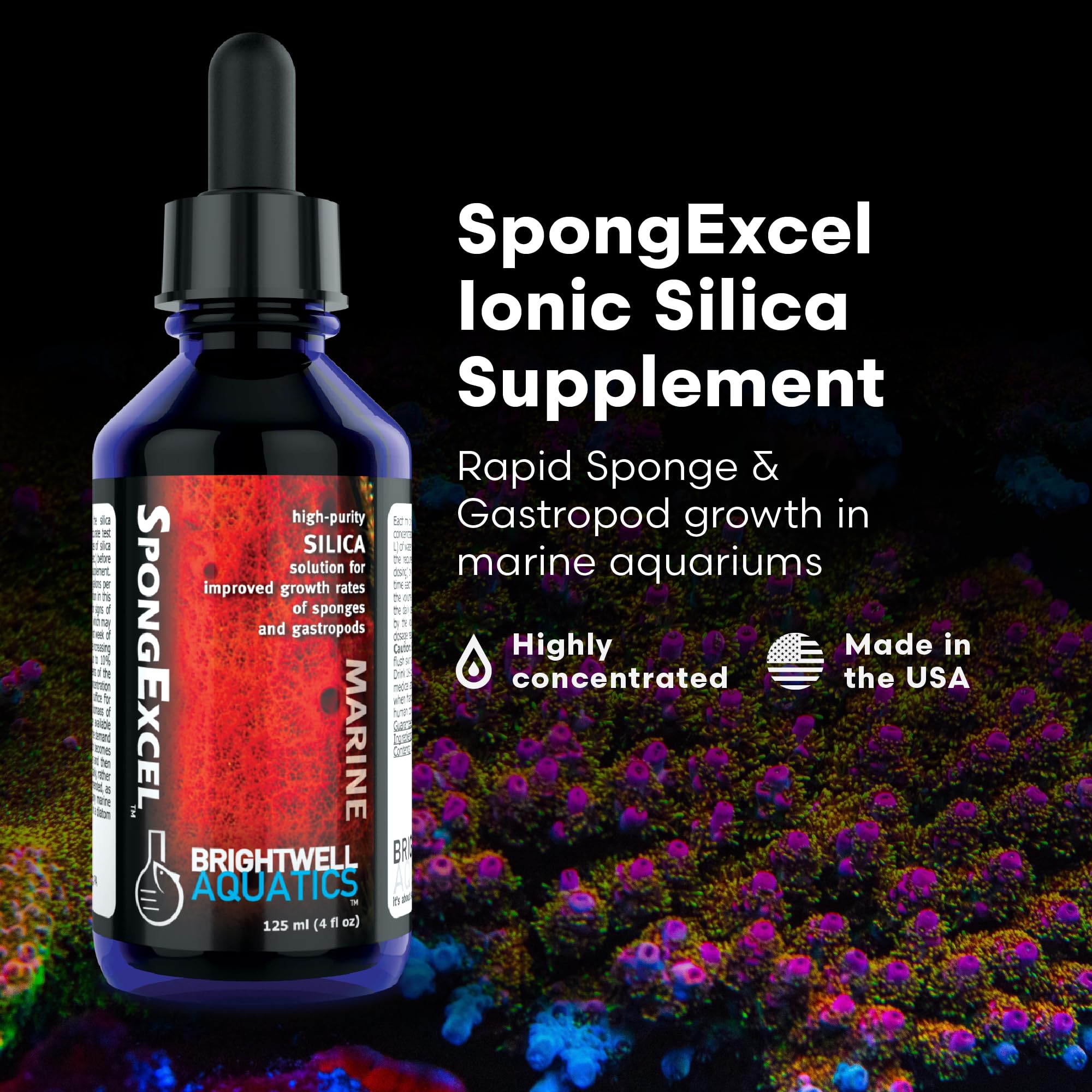 Brightwell SpongExcel dosing precision highlighting gradual silica enrichment