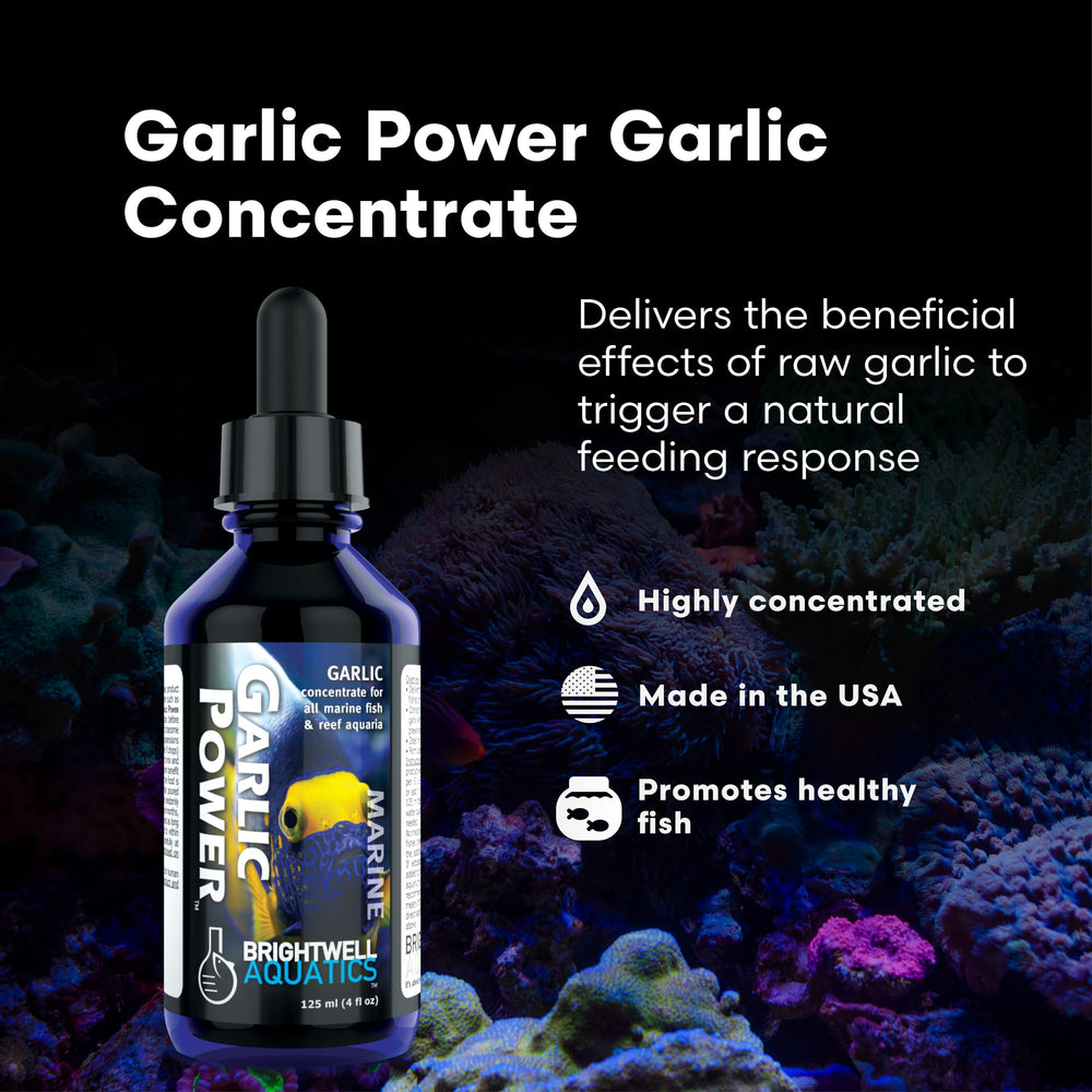 GarlicPower used to drench fish food for better palatability.